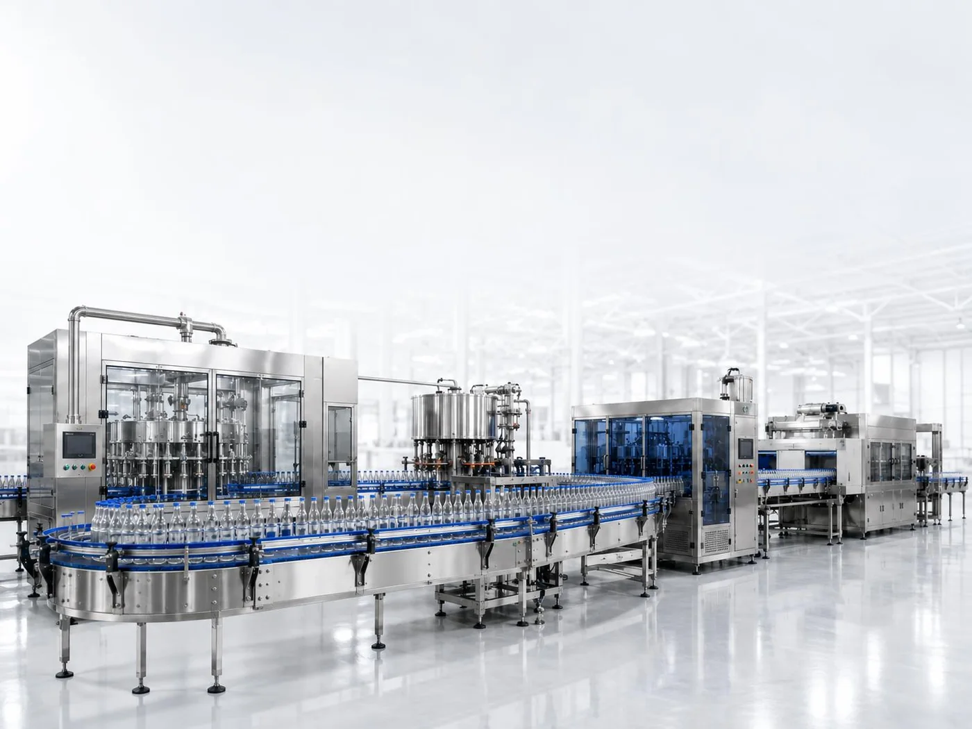 Complete automatic water bottling line