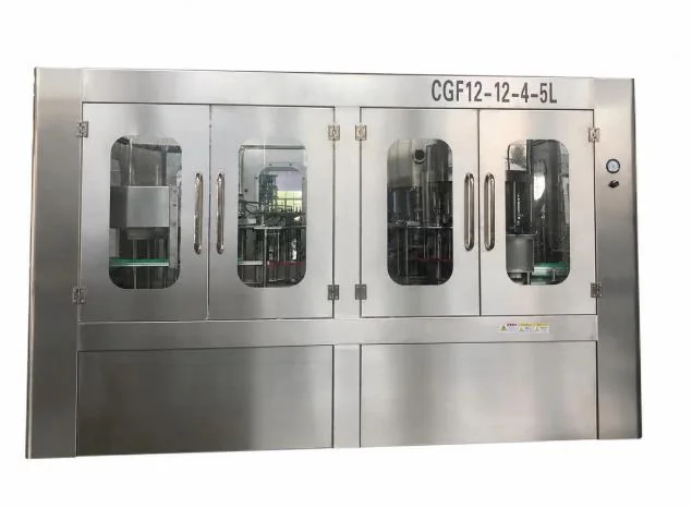 Large returnable water bottle washing filling and capping equipment reference